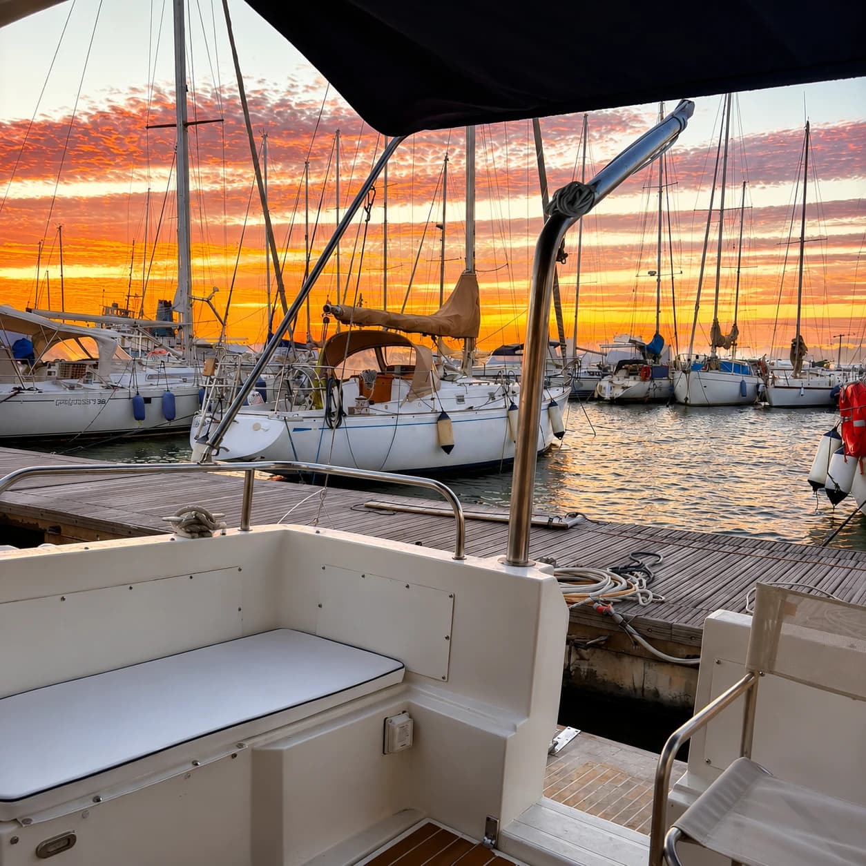 Tramonto sul golfo